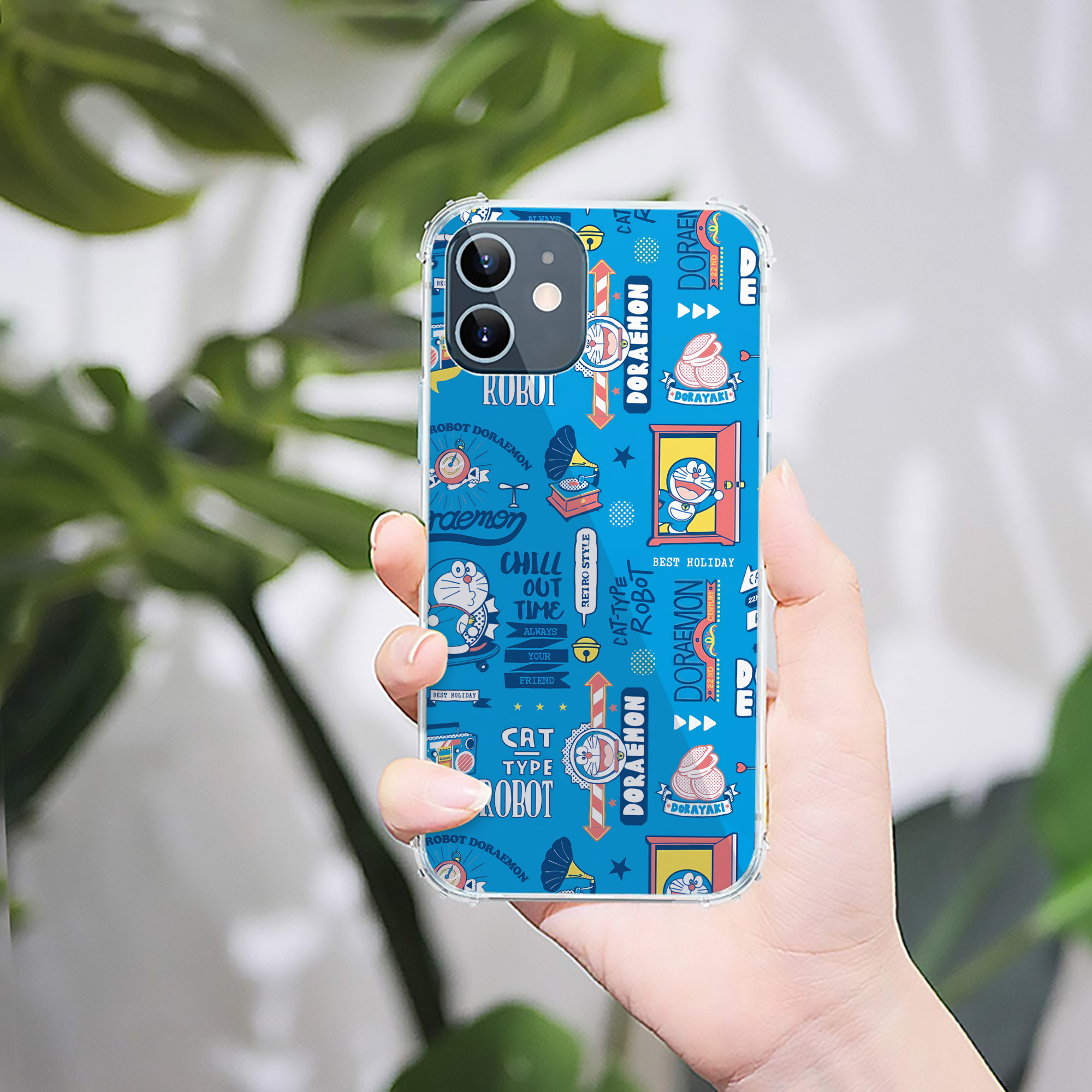 （画像用） ドラえもん Doraemon 【iPhone 12シリーズ対応】透明スマホケース（クリアソフトケース）